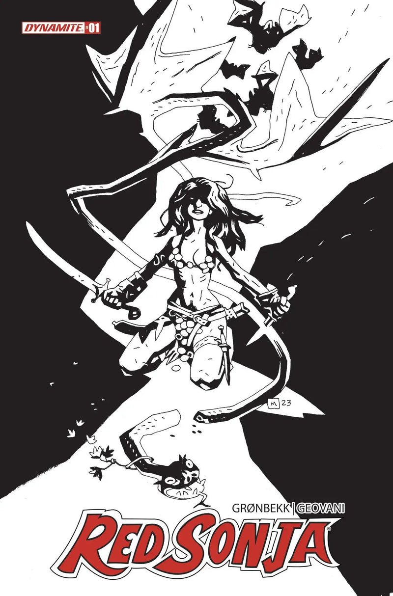Red Sonja 2023 #1 Zb 1:30 Mike Mignola Line Art Variant (07/19/2023) Dynamite