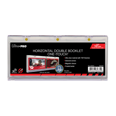 187mm Double Booklet Card UV ONE-TOUCH® Magnetic Holder