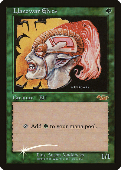 Llanowar Elves (FNM-) - Friday Night Magic 2000 Foil