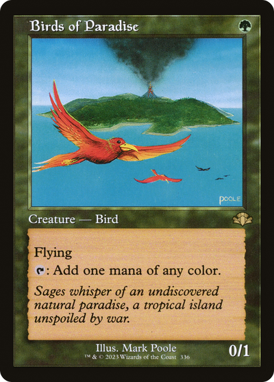 Birds of Paradise (Retro Frame) (DMR-336) - Dominaria Remastered