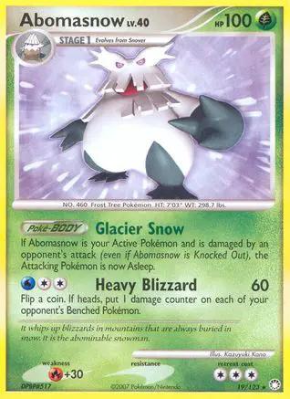 Abomasnow 019/123 - Mysterious Treasures Reverse Holofoil