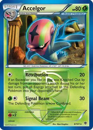 Accelgor (Team Plasma) 008/101 - Plasma Blast Reverse Holofoil