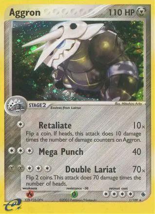 Aggron 001/109 - Ruby and Sapphire Reverse Holofoil