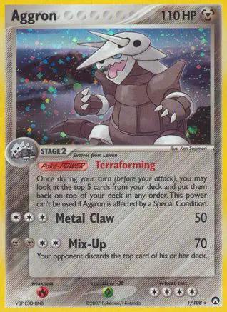 Aggron 001/108 - Power Keepers Holofoil