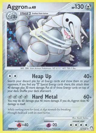 Aggron 001/123 - Mysterious Treasures Holofoil