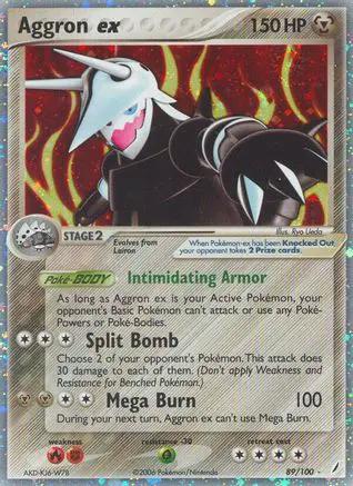 Aggron ex 089/100 - Crystal Guardians Holofoil