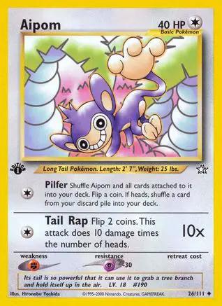Aipom 026/111 - Neo Genesis 1st Edition