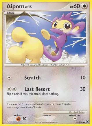 Aipom 051/100 - Majestic Dawn Reverse Holofoil