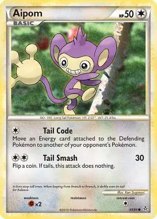Aipom 043/95 - Unleashed Reverse Holofoil