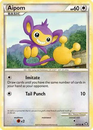 Aipom 055/102 - Triumphant Reverse Holofoil