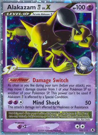 Alakazam E4 Lv.X 103/111 - Rising Rivals Holofoil