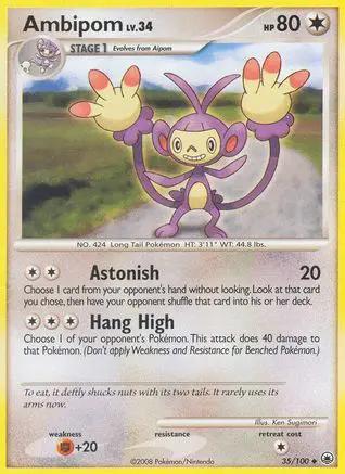 Ambipom 035/100 - Majestic Dawn Reverse Holofoil