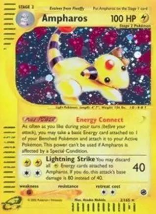 Ampharos 002/165 - Expedition Reverse Holofoil