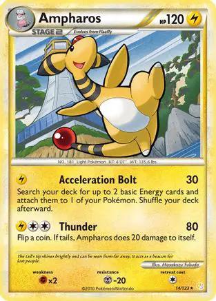 Ampharos 014/123 - HeartGold SoulSilver Reverse Holofoil