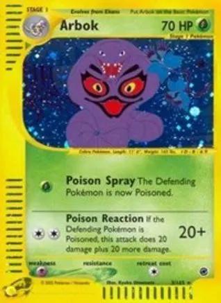 Arbok 003/165 - Expedition Reverse Holofoil