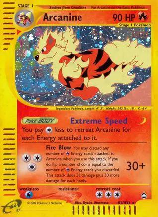 Arcanine 0H2/147 - Aquapolis Holofoil