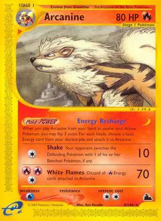 Arcanine 003/144 - Skyridge Reverse Holofoil