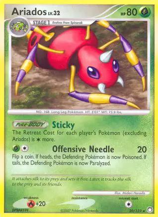 Ariados 020/123 - Mysterious Treasures Reverse Holofoil