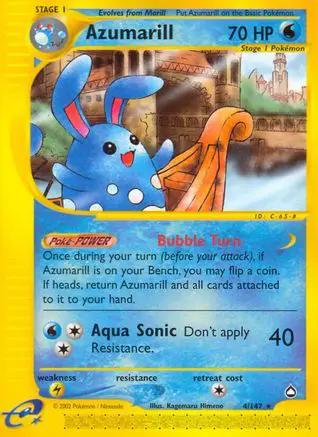 Azumarill 004/147 - Aquapolis Reverse Holofoil