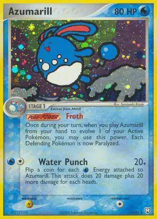 Azumarill 001/109 - Team Rocket Returns Reverse Holofoil