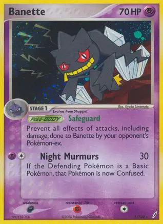 Banette 001/100 - Crystal Guardians Reverse Holofoil