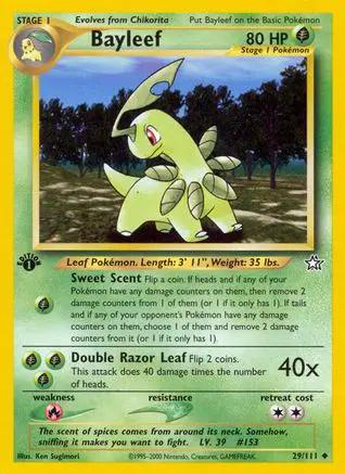 Bayleef 029/111 - Neo Genesis 1st Edition