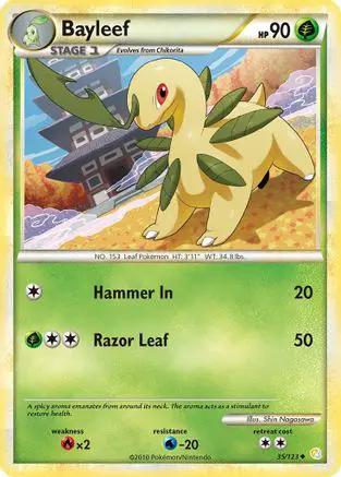 Bayleef 035/123 - HeartGold SoulSilver Reverse Holofoil