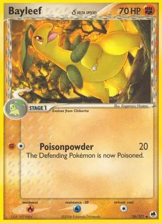 Bayleef (Delta Species) 026/101 - Dragon Frontiers Reverse Holofoil