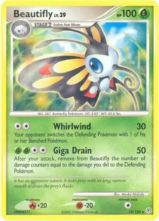 Beautifly 019/130 - Diamond and Pearl Reverse Holofoil