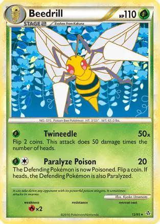 Beedrill 012/95 - Unleashed Reverse Holofoil