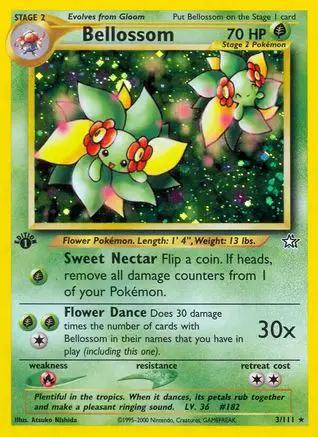 Bellossom 003/111 - Neo Genesis 1st Edition Holofoil