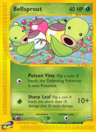 Bellsprout 068/147 - Aquapolis Reverse Holofoil