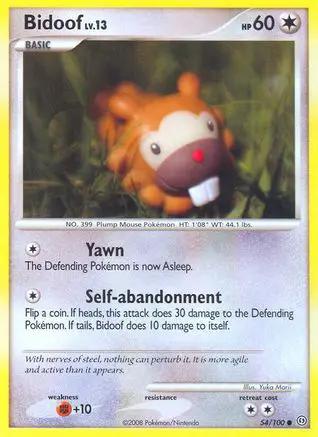 Bidoof 054/100 - Stormfront Reverse Holofoil