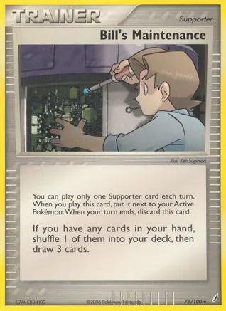 Bill's Maintenance 071/100 - Crystal Guardians Reverse Holofoil