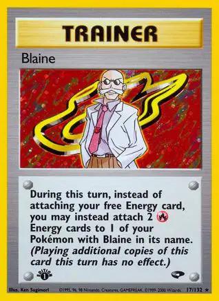 Blaine 017/132 - Gym Challenge 1st Edition Holofoil