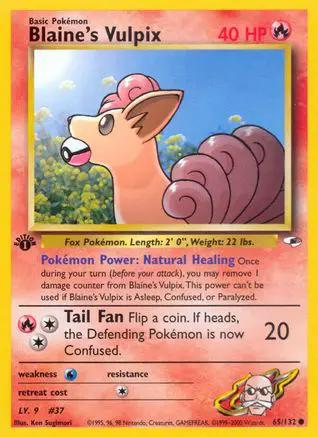 Blaine's Vulpix 065/132 - Gym Heroes 1st Edition