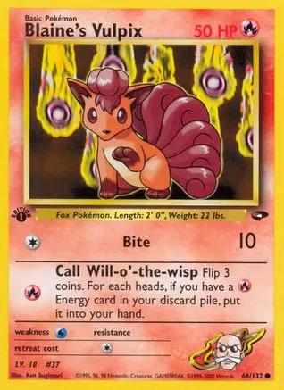 Blaine's Vulpix 066/132 - Gym Challenge 1st Edition