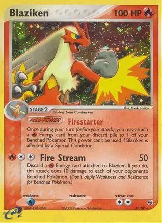 Blaziken 003/109 - Ruby and Sapphire Holofoil