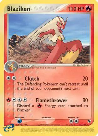 Blaziken 015/109 - Ruby and Sapphire Reverse Holofoil