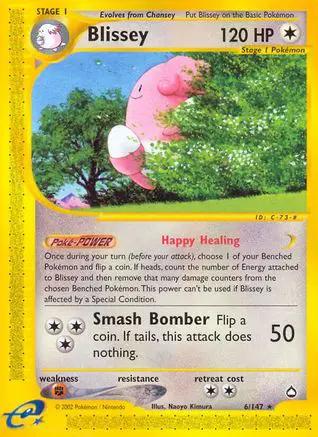 Blissey 006/147 - Aquapolis Reverse Holofoil
