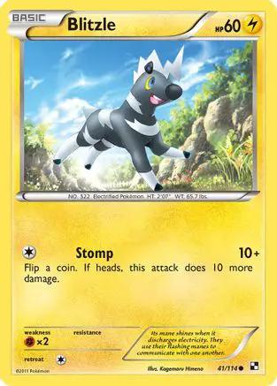 Blitzle 041/114 - Black and White Reverse Holofoil