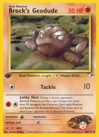 Brock's Geodude 038/132 - Gym Heroes 1st Edition