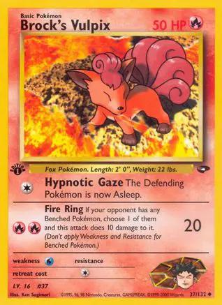 Brock's Vulpix 037/132 - Gym Challenge 1st Edition