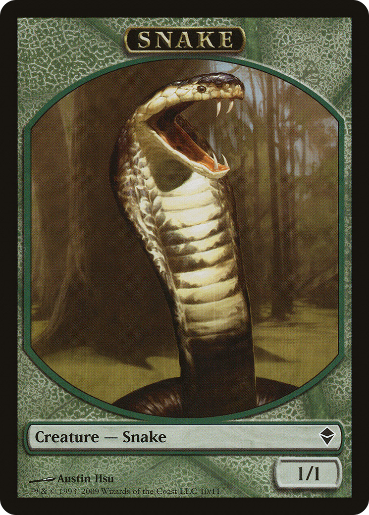 Snake (ZEN-010) - Zendikar Tokens