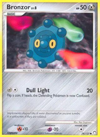 Bronzor 074/123 - Mysterious Treasures Reverse Holofoil