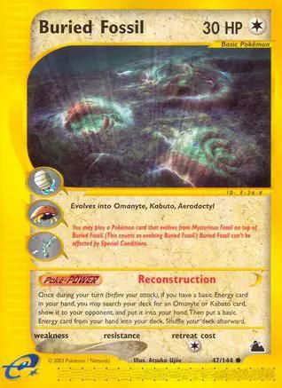 Buried Fossil 047/144 - Skyridge Reverse Holofoil