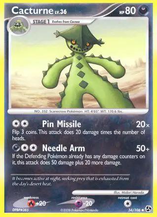 Cacturne 034/106 - Great Encounters Reverse Holofoil