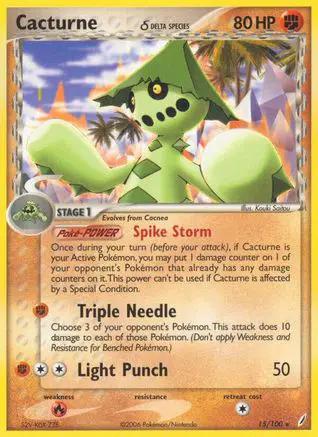 Cacturne (Delta Species) 015/100 - Crystal Guardians Reverse Holofoil
