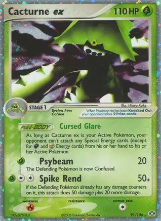 Cacturne ex 091/106 - Emerald Holofoil