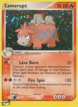 Camerupt 004/109 - Ruby and Sapphire Reverse Holofoil